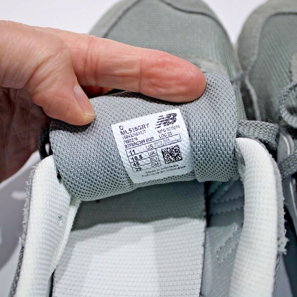 New Balance 515 Shoes Sneakers Gray Suede Men Size 11D - Minimal Wear! - Picture 8 of 13